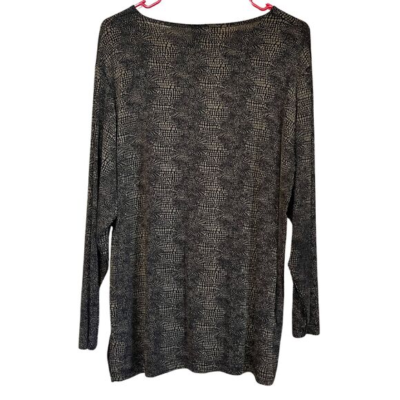 FRAZIER LAWRENCE NYLON/SPANDEX STRETCH BLOUSE SIZE SMALL - Picture 3 of 7